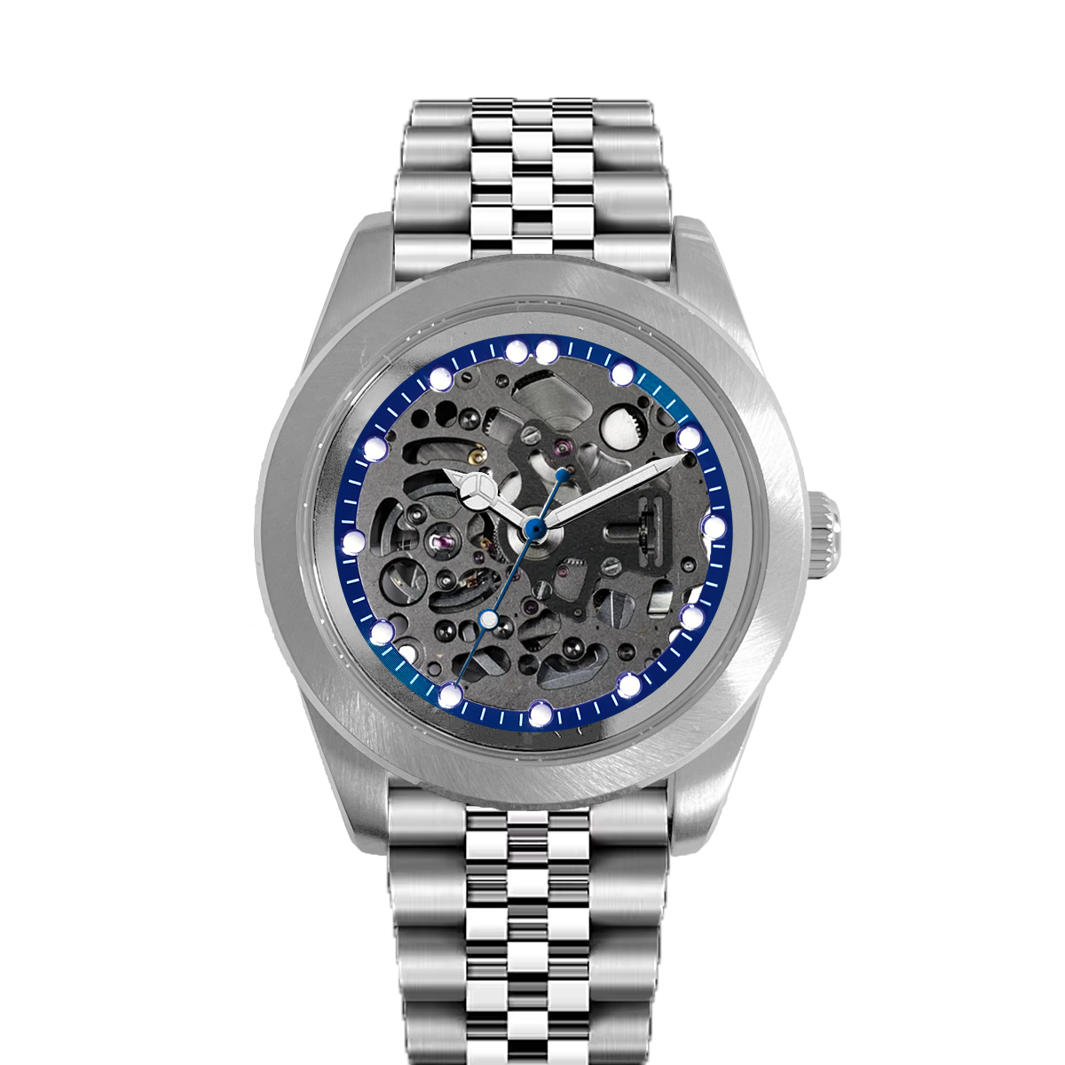 Signature 38mm - Blue Skeleton